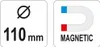 YATO Magnetische Werkstattschüssel 110mm Edelstahl Produktbild-Vorschau 8