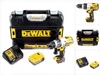 A collage of images showing a DeWalt cordless hammer drill, its accessories, and its case. Anteprima dell’immagine prodotto