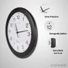 Horloge murale radiocommandée de 30 cm, noire, pour le Voir les images du produit 3