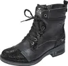 Mustang Damen Boot Stiefelette Prägemuster 7-Loch-Schnürung Produktbild-Vorschau 48