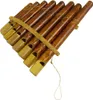 Panflöte Pfeife Bambus Blas Instrument Handarbeit Musik Produktbild-Vorschau 1