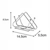 A product shot of a metal napkin holder with dimensions indicated. Podgląd zdjęcia produktu