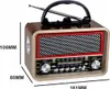 Retro FM solárne Bluetooth prenosné kuchynské rádio na Náhľad obrázku produktu 7
