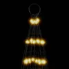 vidaXL Albero di Natale a LED per pennone 1534 LED bianco Anteprima dell’immagine prodotto 6