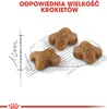 Three pieces of pet food are shown on a diagram with measurement lines. Náhled obrázku produktu