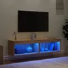 TV skříňky s LED osvětlením 2 ks dub Sonoma 60x30x30 cm Náhled obrázku produktu 3