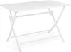 Tavolo pieghevole Elin 110 x 70 x 71 cm Alluminio bianco Anteprima dell’immagine prodotto 1