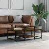 vidaXL Table basse chêne fumé 102x60x45 cm bois composite Voir les images du produit 2