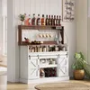 120 cm lange Kaffeebar mit Gläserhalter und Produktbild-Vorschau 3