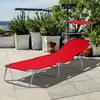 SUGIFT Sonnenliege klappbar mit Dach, Gartenliege Produktbild-Vorschau 1