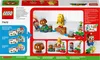 The image shows the back of a LEGO Super Mario starter course packaging, displaying various expansion sets and characters. Náhľad obrázku produktu
