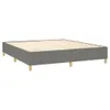 vidaXL Boxspringbett mit Matratze Dunkelgrau 160x200 cm Produktbild-Vorschau 5