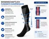 3x Kompressionsstrümpfe Herren Damen Schwarz+Blau+Weiss Produktbild-Vorschau 6