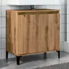 vidaXL Mobile lavabo Artisan rovere 58x33x60 cm materiale a Anteprima dell’immagine prodotto 8