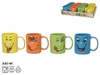 Gerimport Kaffee / Tee Becher Funny Faces - 4x Stuck - Produktbild-Vorschau 3