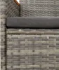 vidaXL 9 tlg. Garten Essgruppe mit Kissen Grau Poly Rattan Produktbild-Vorschau 7