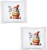 Brr It's Cold Outside Lustiges Schneemannmotiv Kissen Produktbild-Vorschau 2