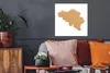MuchoWow® Poster Eine Illustration von Belgien aus Kork Produktbild-Vorschau 2