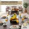 zuppiera di frutta a 2 livelli con porta-banane, cesto per Anteprima dell’immagine prodotto 6