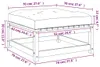 vidaXL Gartenhocker mit Kissen Massivholz Kiefer Produktbild-Vorschau 7