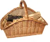 Kaminkorb Holzkorb Kaminholzkorb aus Weide mit Jute (Art. Produktbild-Vorschau 4