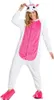 Pigiama Onesie Kigurumi Travestimento Costume Unicorno Rosa Anteprima dell’immagine prodotto 4