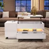 OKWISH Table basse relevable avec 1 tiroir et 1 placard, Voir les images du produit 2