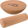 F2 Set Balance Board Halbkugel 30x10cm + Korkrolle 33x9,5cm Produktbild-Vorschau 1