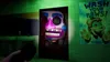 A creepy animatronic character peeks through an open doorway in a dimly lit bathroom. Náhled obrázku produktu
