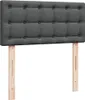 Boxspringbett mit Matratze Dunkelgrau 100x200 cm Stoff Produktbild-Vorschau 7