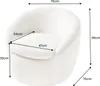 riess-ambiente Drehbarer Design Sessel ALPINE weiß Bouclé Produktbild-Vorschau 13