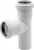 PP T-Stück 32/32mm 90° weiß - HT Abwasserrohr Verbinder Produktbild-Vorschau 1