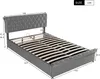 okwish Polsterbett 140 x 200 cm, Doppelbett mit Produktbild-Vorschau 5