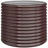 Pflanzkübel Verzinkter Stahl 80x80x68 cm Braun Produktbild-Vorschau 1