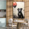 Wanddeko 80x120 cm - Banksy - Hund - Luftballon - Tiere, Produktbild-Vorschau 5