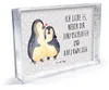 Mr. & Mrs. Panda Bilderrahmen Pinguine Einschlafen - Grau Produktbild-Vorschau 1