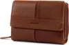 A brown leather wallet is shown against a white background. Produktbild-Vorschau