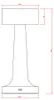 LED Tischleuchte, messing, Touchdimmer, Akku, H 21 cm Produktbild-Vorschau 11