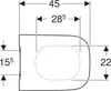 Geberit Smyle Square WC-Sitz, schmales D mit Produktbild-Vorschau 11