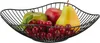 Relaxdays Obstschale Metall, flacher Obstkorb, H x D: 7,5 x Produktbild-Vorschau 1