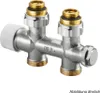 OV Zweirohrarmatur Multiblock T Durchgang, 1/2Z AGx3/4Z AG, Produktbild-Vorschau 3