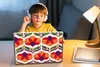 MuchoWow® Laptop Aufkleber Sticker Cover Retro - Flower Produktbild-Vorschau 3