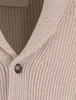 Gant Weste Beige gestrickt umgeschlagener Kragen Knöpfe Produktbild-Vorschau 4