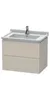 Waschtischunterbau L-CUBE 469x670x558mm graphit matt Produktbild-Vorschau 2