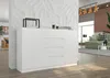 Komoda 160 cm zásuvky dveře skříňka FRAMIRE R-160-S4 bílá Náhled obrázku produktu 8