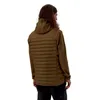 Isolierte Vaskye Hybrid-Kapuzenjacke von Berghaus; braun; Rückansicht; mit Kapuze und gestepptem Design. Podgląd zdjęcia produktu