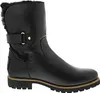 A black winter boot with fur trim. Anteprima dell’immagine prodotto