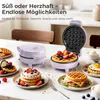 YASHE Mini-Waffeleisen ABW59C, 550 W, 10 cm, Antihaft, Produktbild-Vorschau 7
