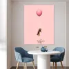 MuchoWow® Poster Dackel auf einem rosa Luftballon 90x120 cm Produktbild-Vorschau 5