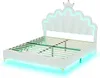 140 x 200cm Lit double plat, lit de princesse en forme de Voir les images du produit 9